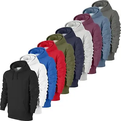 Buy M&S Mens Hoodie Fleece Pullover Top Sweatshirt Hooded Casual 100% Cotton Jacket • 8.99£