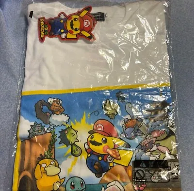 Buy Pokemon Center Original Pikachu T-Shirts Japan Limited Mario Pikachu T-shirt M • 236.18£