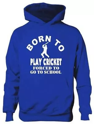 Buy Born To Play Cricket Sports Hoodie Boys Kids Funny GiftAge 5-13 Years • 15.95£