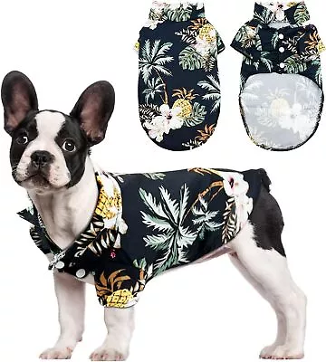 Buy Hawaiian Style Dog Shirts,Coconut Tree Printed Dog Clothes,Dog T-Shirt For • 9.99£