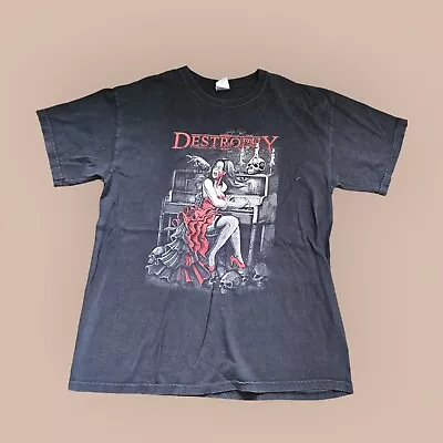 Buy Destrophy Cry Havoc Men's Graphic Shirt  Metal Gildan Graphic  Rock Retro Size L • 19.99£