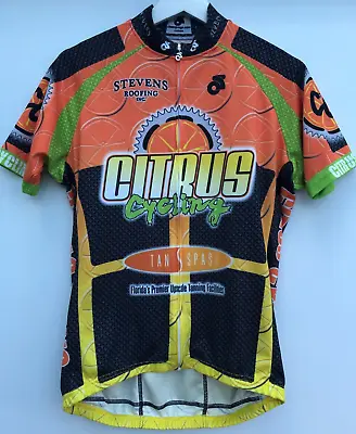 Buy CITRUS CYCLING Cycling Jersey Orange Champ Sys Short Sleeve Men's Large L • 14.99£