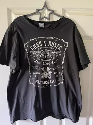 Buy Guns N Roses, Black And White Paradise City T Shirt Large 100% Cotton Amplified • 10.99£