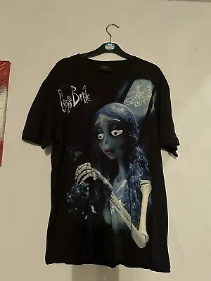 Buy Tim Burton Corpse Bride Glow In The Dark T-Shirt Large • 20£