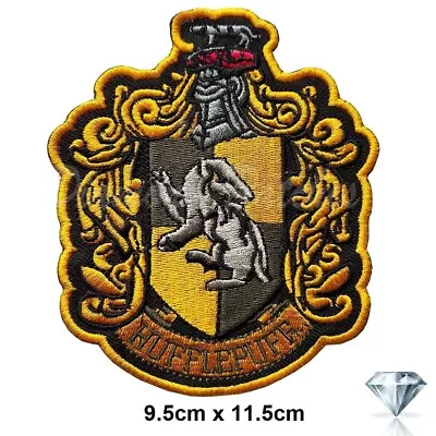 Buy Hufflepuff Large  Embroidery Patch Iron Sew On Movie  Fashion Badge Harry Potter • 2.49£