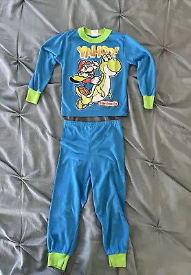 Buy Vintage Nintendo Pajamas 1990s Wormser Super Mario Bros Shirt Pant Clothes Rare • 39.37£