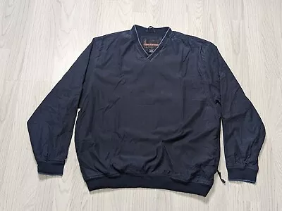 Buy Mens Windbreaker Shell Jacket IZOD Blue Outdoor Sports Casual Pullover Size L • 7£