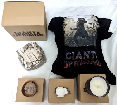 Buy Giants Uprising Rare Promo Merch Job Lot T-Shirt Candle Wristband Game Grumps • 190£