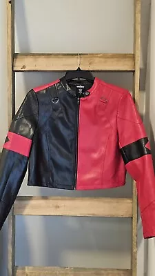 Buy Harley Quinn Suicide Squad Jacket Official DC Synthetic Leather Ladies Large • 72.01£