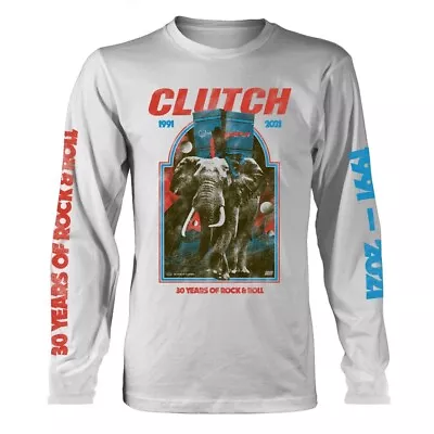Buy Clutch - Elephant (White) (NEW MENS LONG SLEEVE SHIRT ) • 15.38£