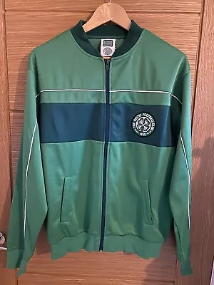 Buy Celtic FC Retro Football Track Jacket Size L Score Draw 1984 • 24.99£