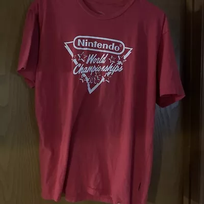 Buy Official NYC Nintendo World Championships 2017 T-Shirt Size XL Red • 144.57£