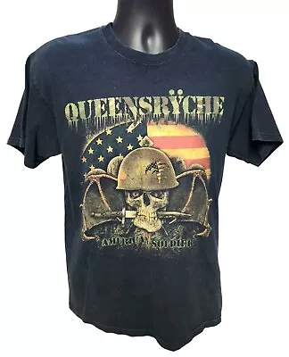 Buy Queensryche 2009 American Soldier Tour T-Shirt ~ Adult Sz Medium • 14.16£