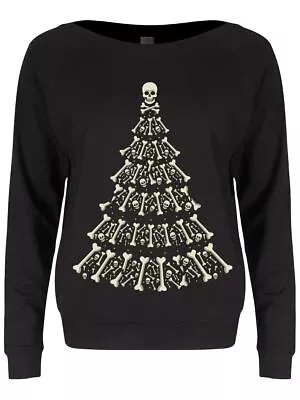 Buy Christmas Jumper Alternative Xmas Women's Black Slounge Sweater • 21.99£