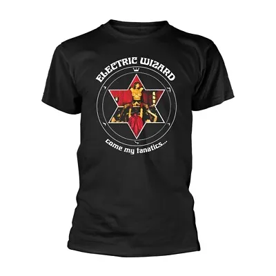 Buy ELECTRIC WIZARD - COME MY FANATICS... BLACK T-Shirt, Front & Back Print Large • 20.09£