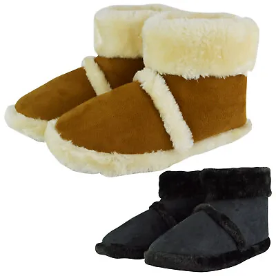 Buy Slipper Snob Mens Thick Long Leg Length Winter Warm Super Soft Slipper Booties • 21.99£