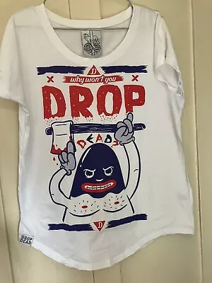 Buy Vintage BNWOT Drop Dead Clothing T-shirt Top M-L Oli Sykes BMTH Rare • 25£
