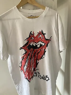 Buy Rolling Stones No Filter Scribbled Tongue Shirt L • 15£