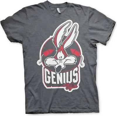 Buy Looney Tunes Wile E. Coyote Genius T-Shirt Dark-Heather • 26.01£