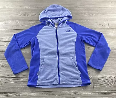Buy The North Face Girls Purple Two Tone Zip Up Fleece Hoodie Jacket Size XL (18) • 9.44£