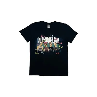 Buy 2013 All Time Low T-Shirt Mens Medium Black Graphic Print Gildan • 30£