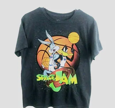 Buy Y2K Space Jam T Shirt Top Michael Jordan M Graphic Bugs Bunny Basketball Daffy • 103.95£