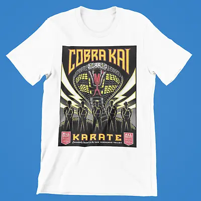 Buy Cobra Kai Karate Kid T-Shirt MIYAGI  Fear Pain Defeat Gym 80s Retro Movie Tee • 5.99£