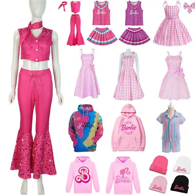 Buy Adult Child Boy Girl Women Men Barbie Cosplay Clothes Outfit Halloween Casual • 19.39£