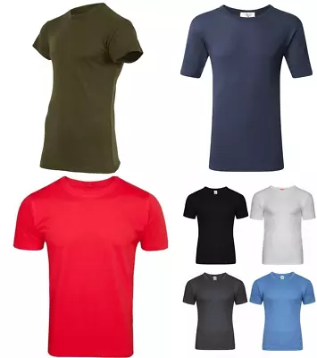 Buy Mens Thermal Long Johns Short & Long Sleeve T-Shirts Warm Underwear Baselayer • 3.95£