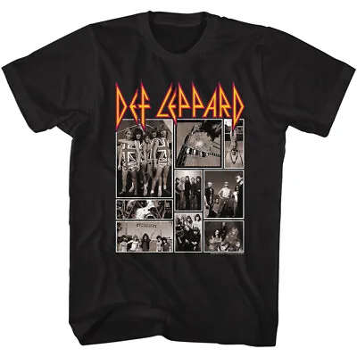 Buy Def Leppard Group Collage Mens T Shirt Rock Band Concert Tour Music Merch • 40.37£