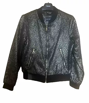 Buy Ladies ❤️ “ NEXT “ ❤️ Gold & Black Sparkly ❤️ Bomber Jacket ❤️ Size 8 Petite ❤️ • 10£