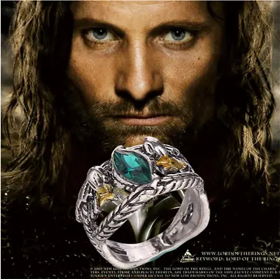 Buy Lord Of The Rings Jewelry Aragorn's Ring Of Barahir Ring Cosolay Prop Gift  • 16.44£