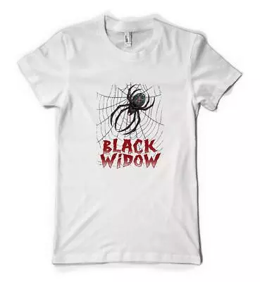 Buy Black Widow Spiders Web Arthropod Arachnid  Personalised Unisex Adult T Shirt • 17.49£