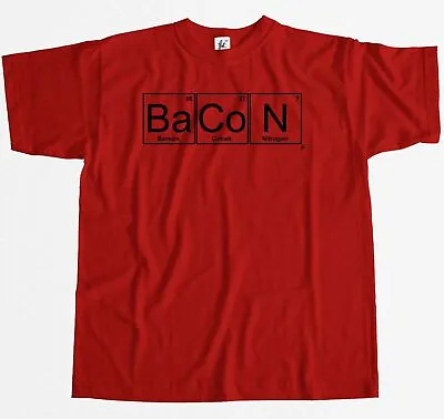 Buy Periodic Table - Chemistry Of Bacon Geek Chemistry Mens T-Shirt • 7.99£