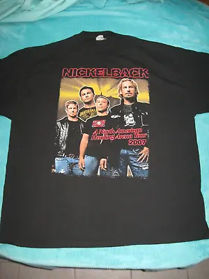 Buy Sz 2X 2007 Nickelback Concert Tour T Shirt Black All The Right Reasons XXL • 46.30£