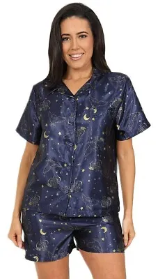 Buy Harry Potter Hedwig Ladies Short Satin Pyjama Set For Women Silk Satin • 16.99£