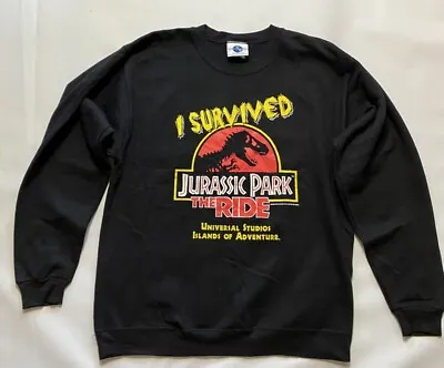 Buy Jurassic Park: The Ride 1998 Official Universal Studios Sweatshirt Adult Size L • 99£