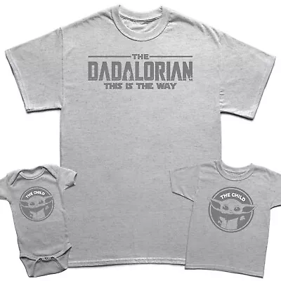 Buy Dadalorian Fathers Day T-Shirt Son Daughter Kids Matching T-Shirt Top #FD#2 • 7.59£