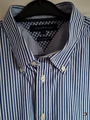 Buy Tommy Hilfiger Mens Two Tone Dobby Shirt With Reciept Brand New • 24.99£
