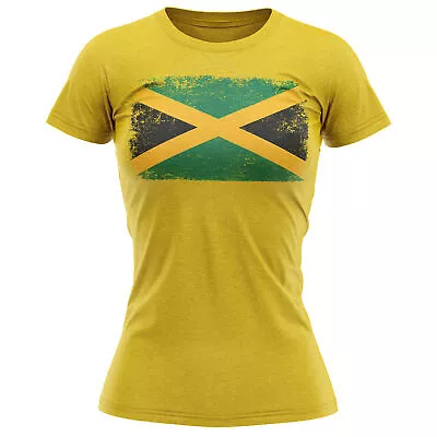 Buy Jamaica Grunge Flag T Shirt Football Sports Event Jamaican Supporters Gifts F... • 14.99£