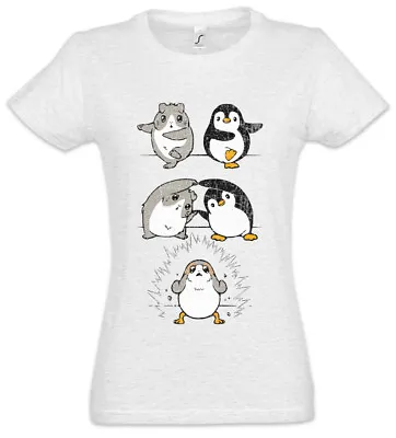 Buy Porg Fusion Women T-Shirt Star Fun Penguin Geek Nerd Wars • 21.54£
