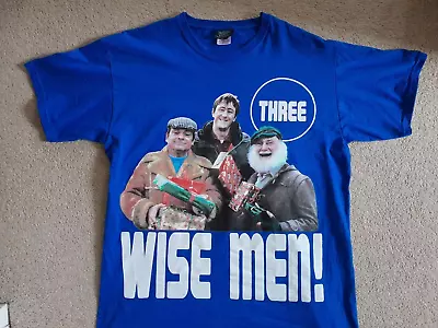Buy Only Fools And Horses Three Wise Men T Shirt Blue Size L Fruit Of The Loom • 5.99£
