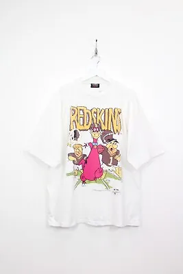 Buy Washington Redskins The Flintstones 1994 Vintage Nfl T-shirt,retro,size:xl • 95£