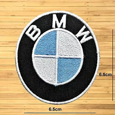 Buy BMW Logo Car Biker Patch Embroidered Iron/sew On Badge Applique For Clothes Etc • 2.99£