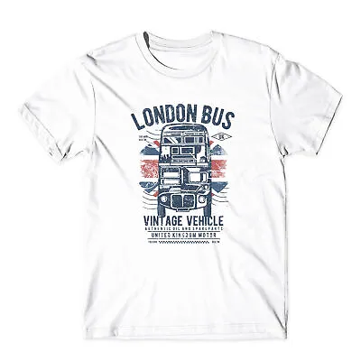 Buy London Bus Vintage Vehicle Design Transportation T-Shirt Kids Unisex • 7.59£