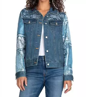 Buy Johnny Was Bandana Patched Denim Jacket For Women • 188.20£
