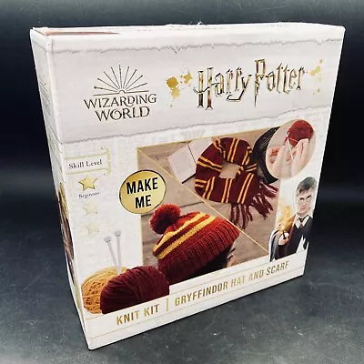 Buy Harry Potter Gryffindor Hat & Scarf Wizarding World Official Item KNITTING KIT • 19.47£