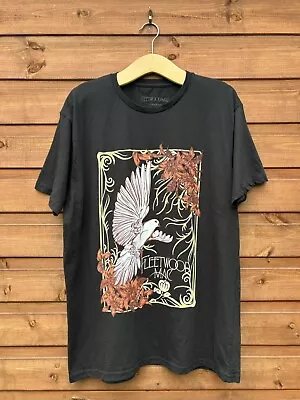 Buy Official Fleetwood Mac White Winged Dove Floral T-Shirt Size L / XL Stevie Nicks • 10£