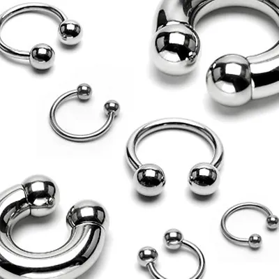 Buy Surgical Steel Horseshoe - Lip Nose Septum Nipple Ear - Various Sizes Available • 3.69£