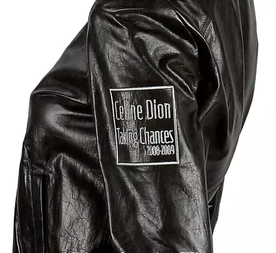 Buy M0851 Womens Celine Dion 'Taking Chances Tour' Crew Jacket Size 4 Brown Leather • 321.29£